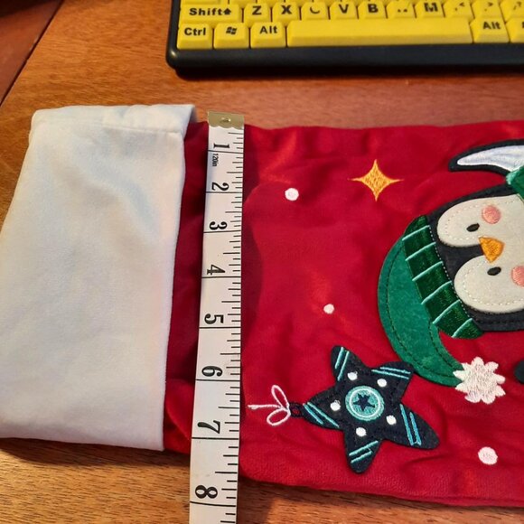 NEW ! Christmas Stocking Bird Christmas Party Decorations Red Colorful 21 Inch - Picture 4 of 5